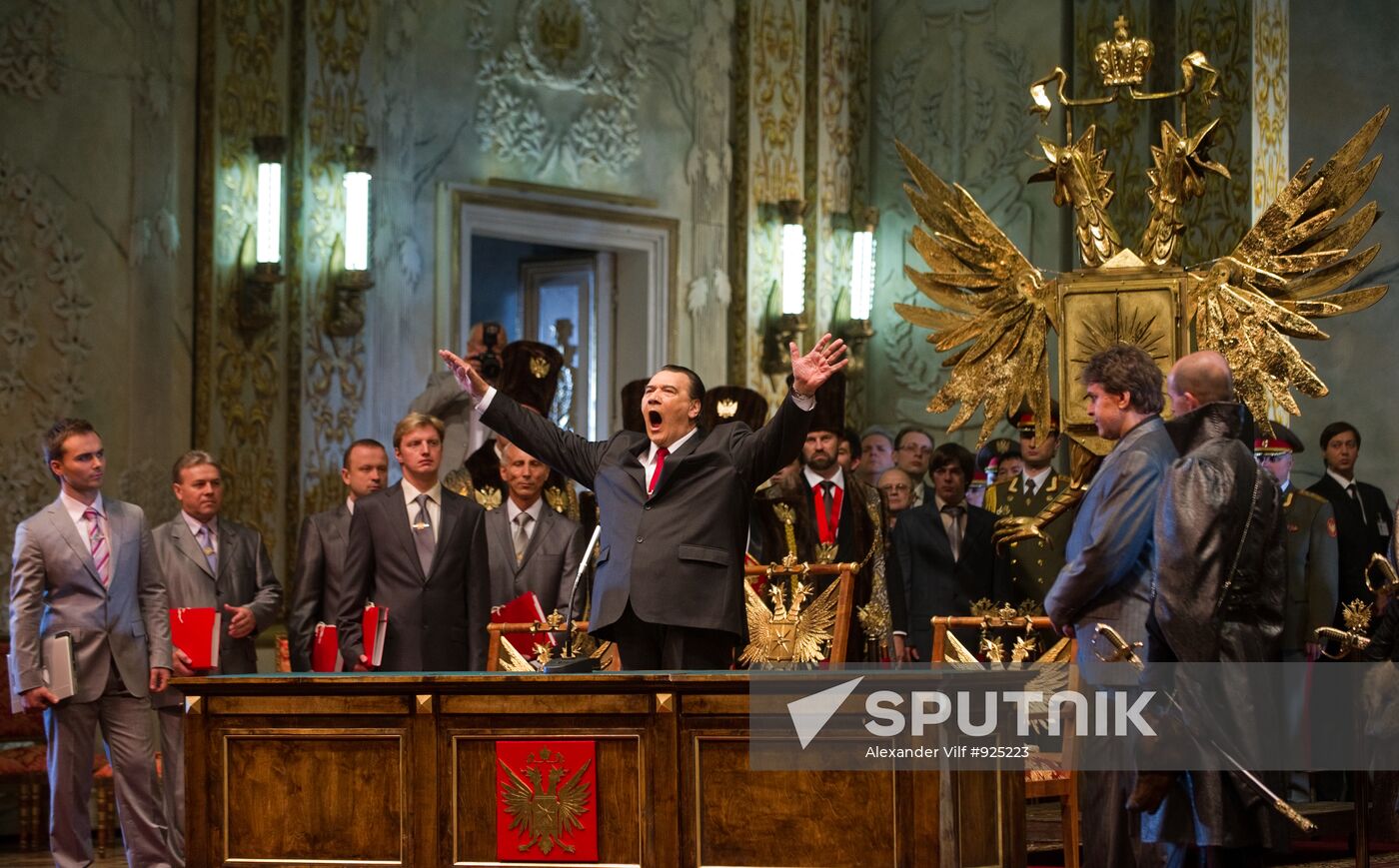 Dress rehearsal for The Golden Cockerel by Rimsky-Korsakov