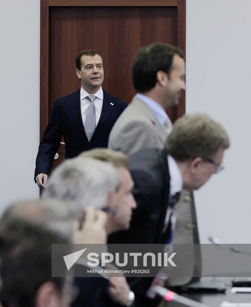 Dmitry Medvedev at 2011 SPIEF in St.Petersburg