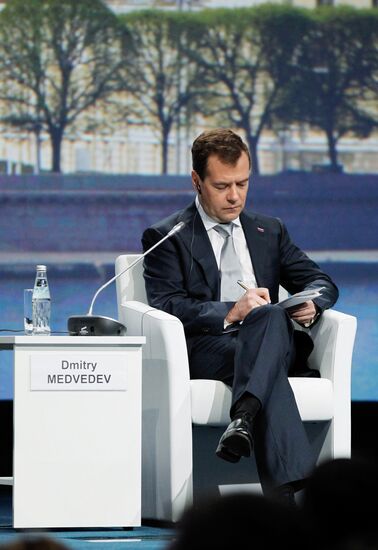 Dmitry Medvedev attends 15th SPIEF in St. Petersburg