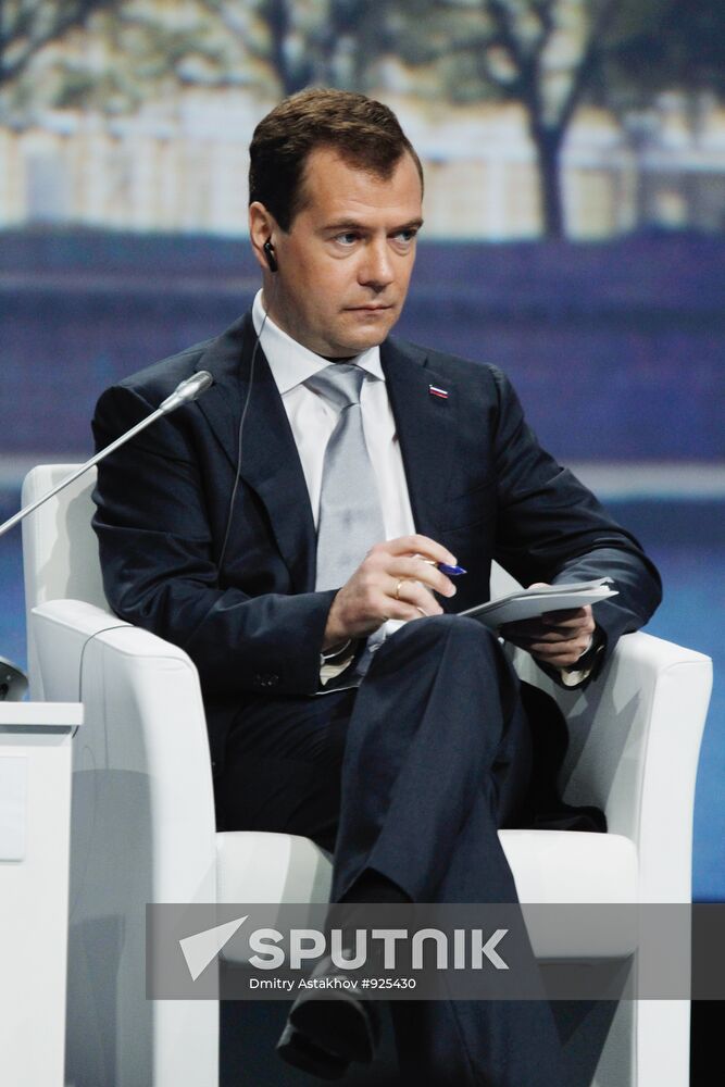 Dmitry Medvedev attends 15th SPIEF in St. Petersburg