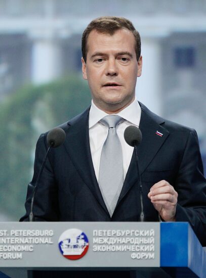 Dmitry Medvedev attends 15th SPIEF in St. Petersburg