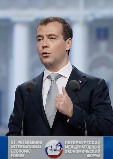 Dmitry Medvedev attends 15th SPIEF in St. Petersburg