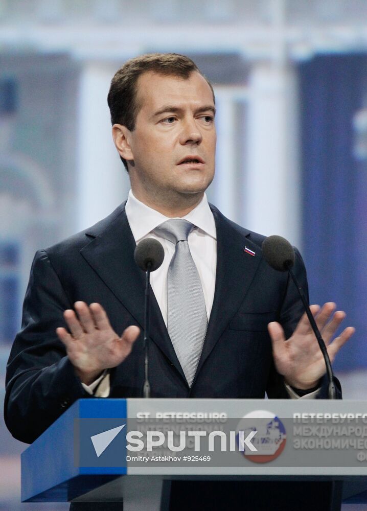 Dmitry Medvedev attends 15th SPIEF in St. Petersburg