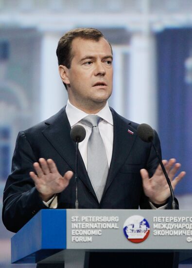 Dmitry Medvedev attends 15th SPIEF in St. Petersburg