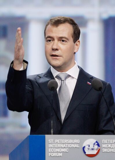 Dmitry Medvedev attends 15th SPIEF in St. Petersburg