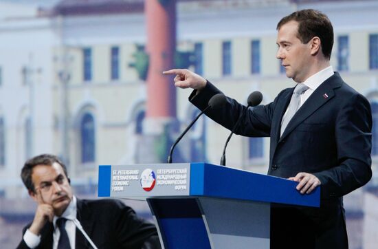 Dmitry Medvedev attends 15th SPIEF in St. Petersburg