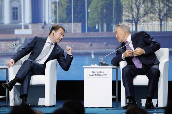 Dmitry Medvedev attends 15th SPIEF in St. Petersburg