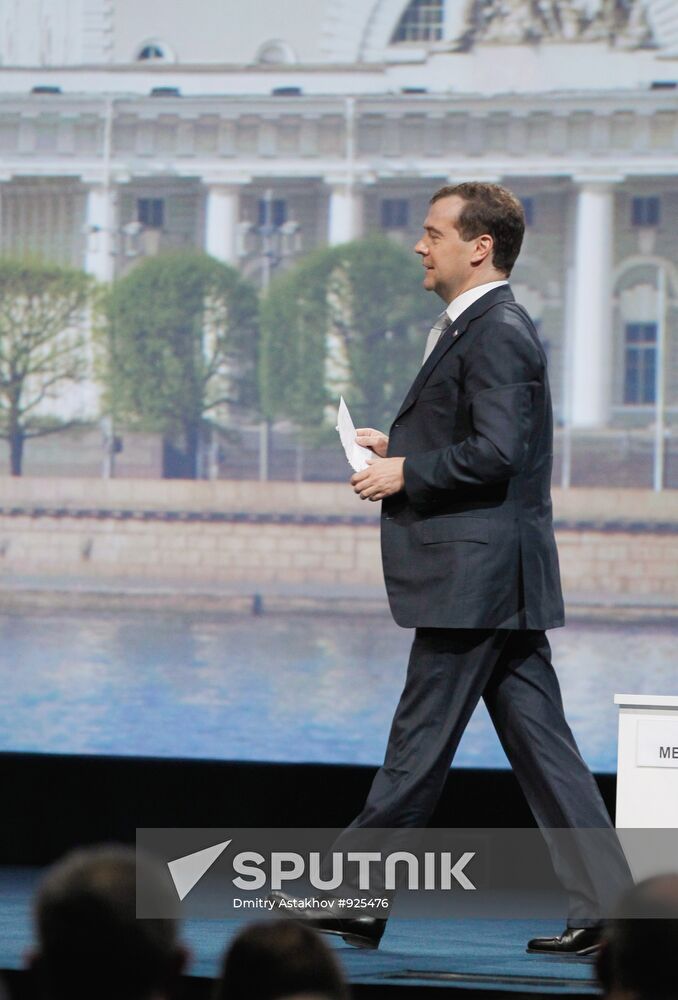 Dmitry Medvedev attends 15th SPIEF in St. Petersburg