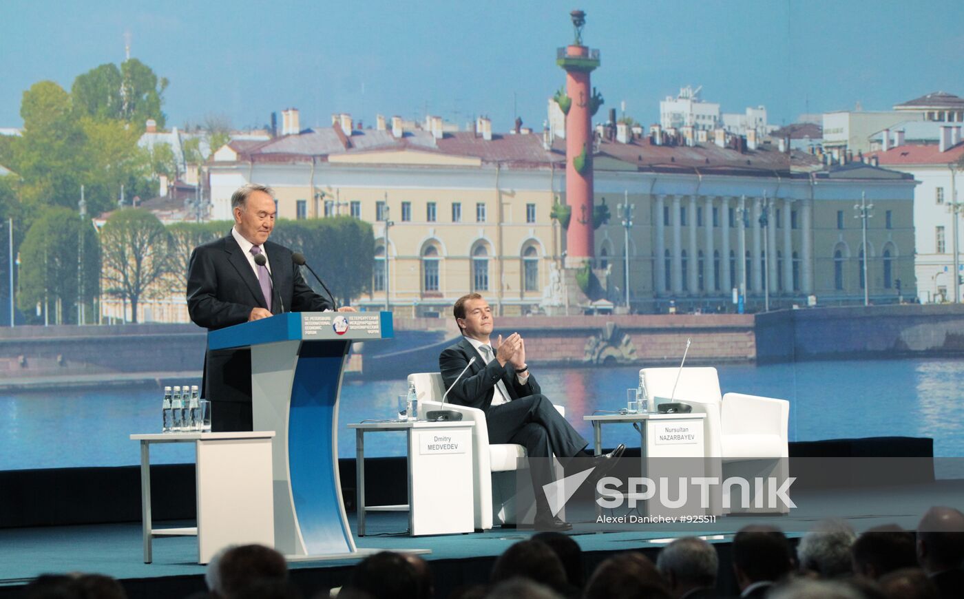 Dmitry Medvedev attends 15th SPIEF in St. Petersburg