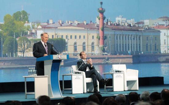 Dmitry Medvedev attends 15th SPIEF in St. Petersburg