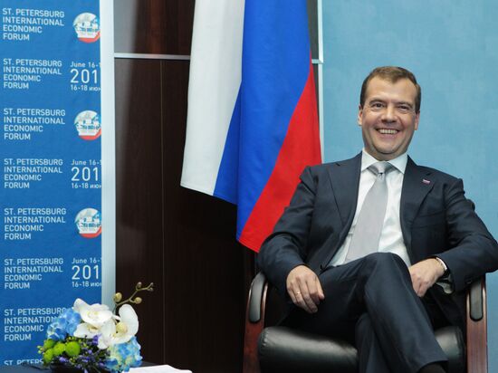Dmitry Medvedev attends 15th SPIEF in St. Petersburg