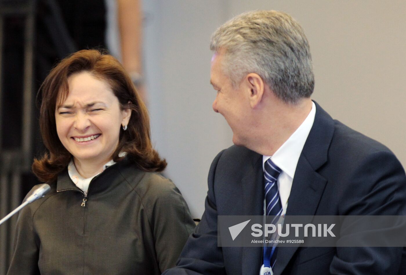 Elvira Nabyullina and Sergei Sobyanin