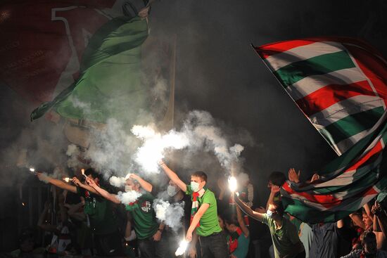 Football. RPFL. Match Locomotiv and Spartak