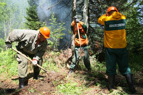 Fighting forest fires in Krasnoyarsk Territory