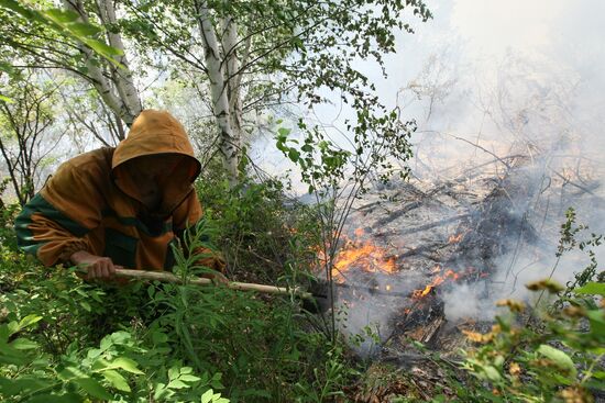 Battling wildfires in Krasnoyarsk Territory