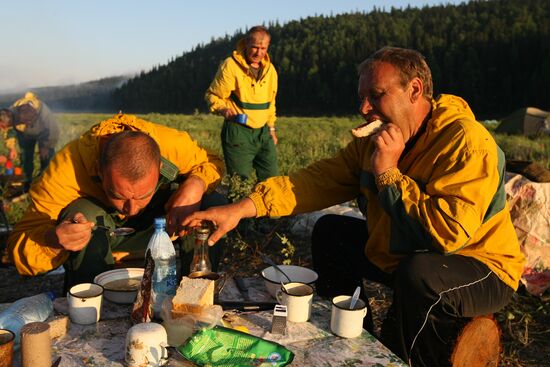 Fighting forest fires in Krasnoyarsk Territory
