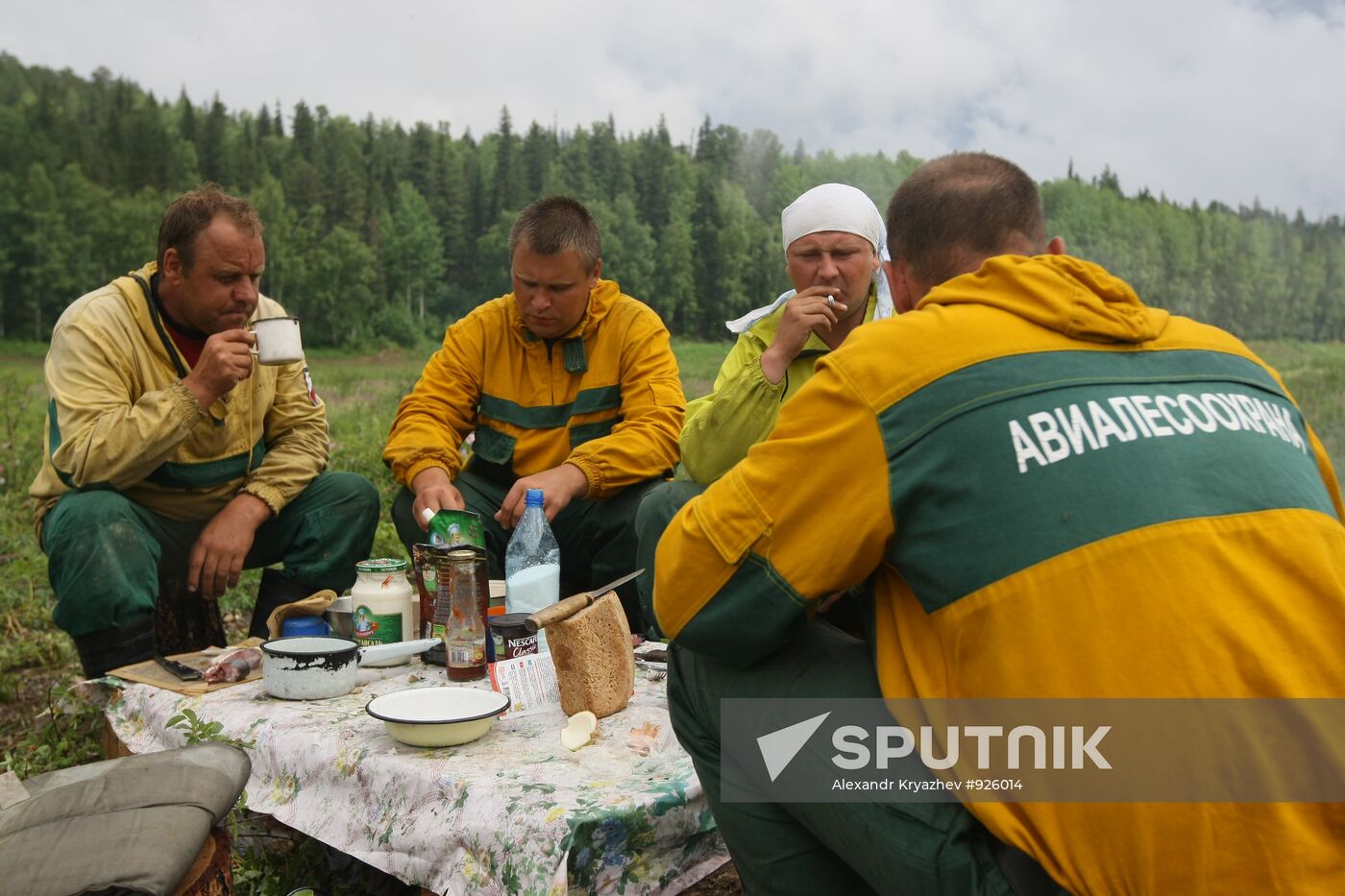 Fighting forest fires in Krasnoyarsk Territory