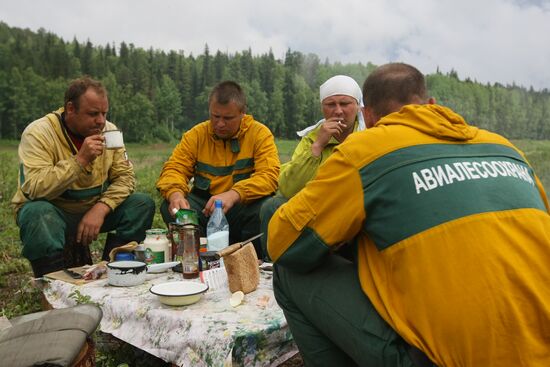 Fighting forest fires in Krasnoyarsk Territory