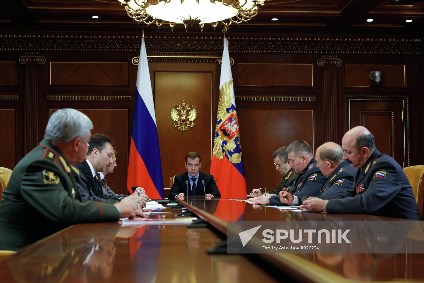 Dmitry Medvedev meets top officials of Russian Interior Ministry