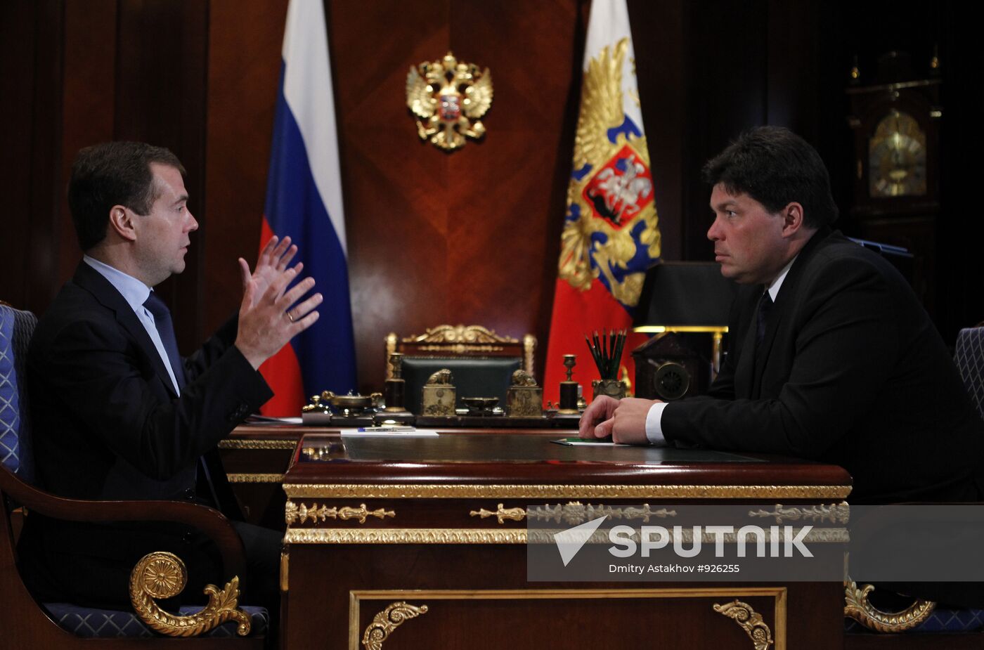 Dmitry Medvedev meets Mikhail Margelov
