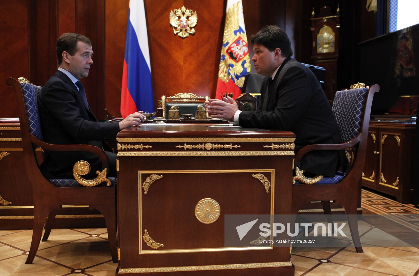 Dmitry Medvedev meets Mikhail Margelov