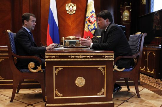 Dmitry Medvedev meets Mikhail Margelov