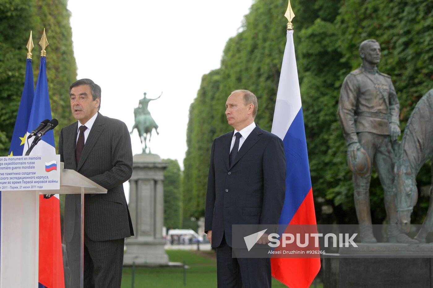 Vladimir Putin visits Paris