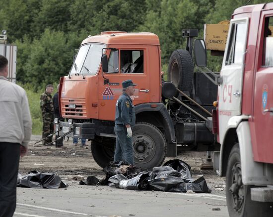 TU 134 crash site in Karelia
