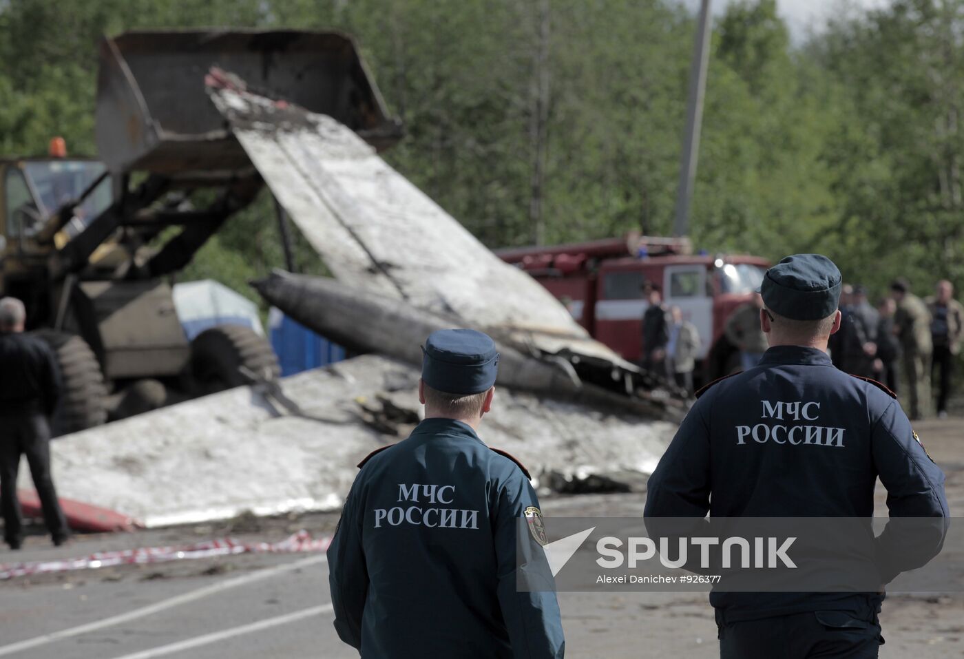 TU 134 crash site in Karelia