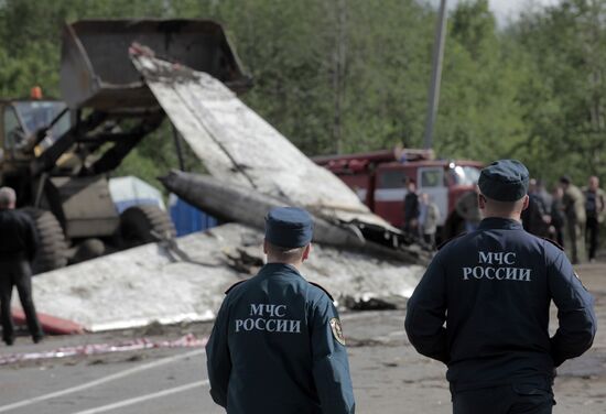 TU 134 crash site in Karelia