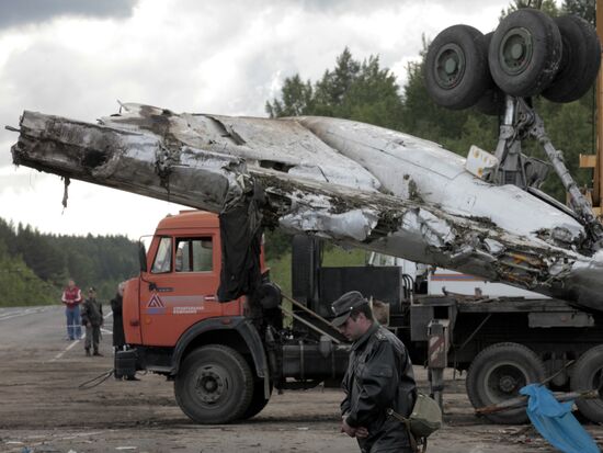 TU 134 crash site in Karelia