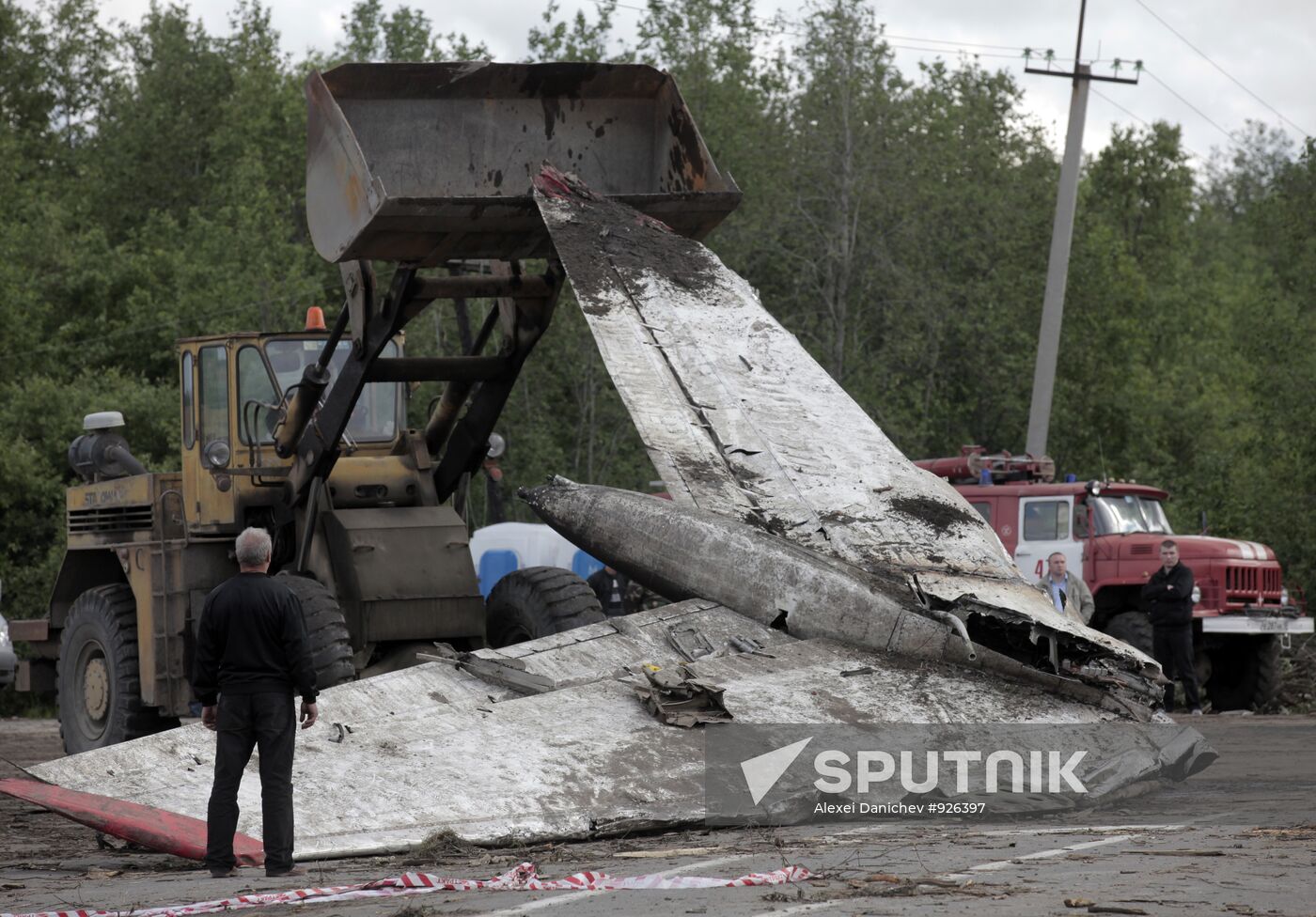 TU 134 crash site in Karelia