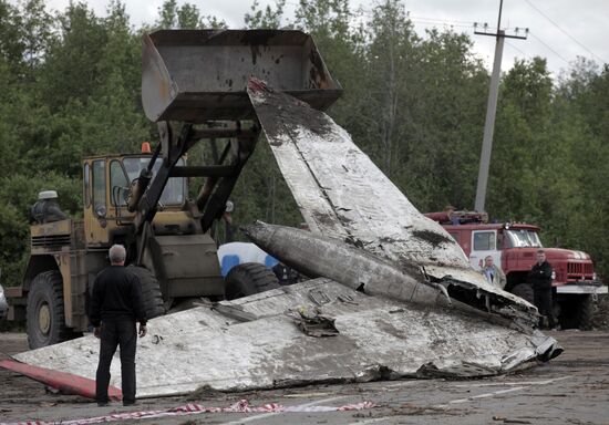 TU 134 crash site in Karelia