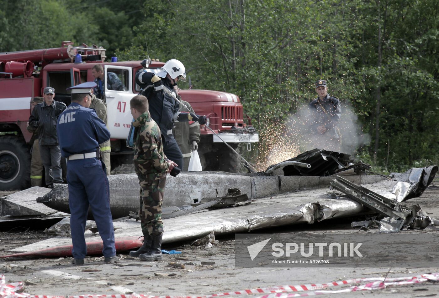 TU 134 crash site in Karelia