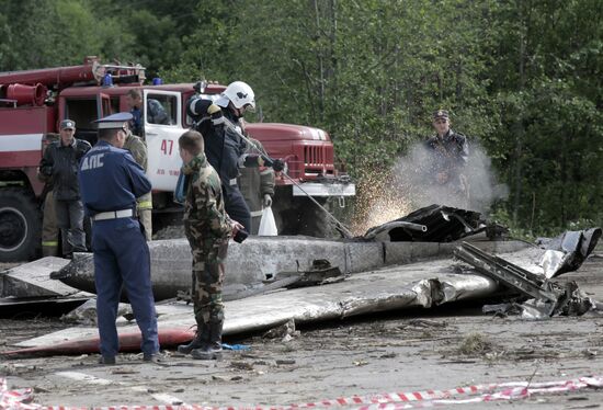 TU 134 crash site in Karelia