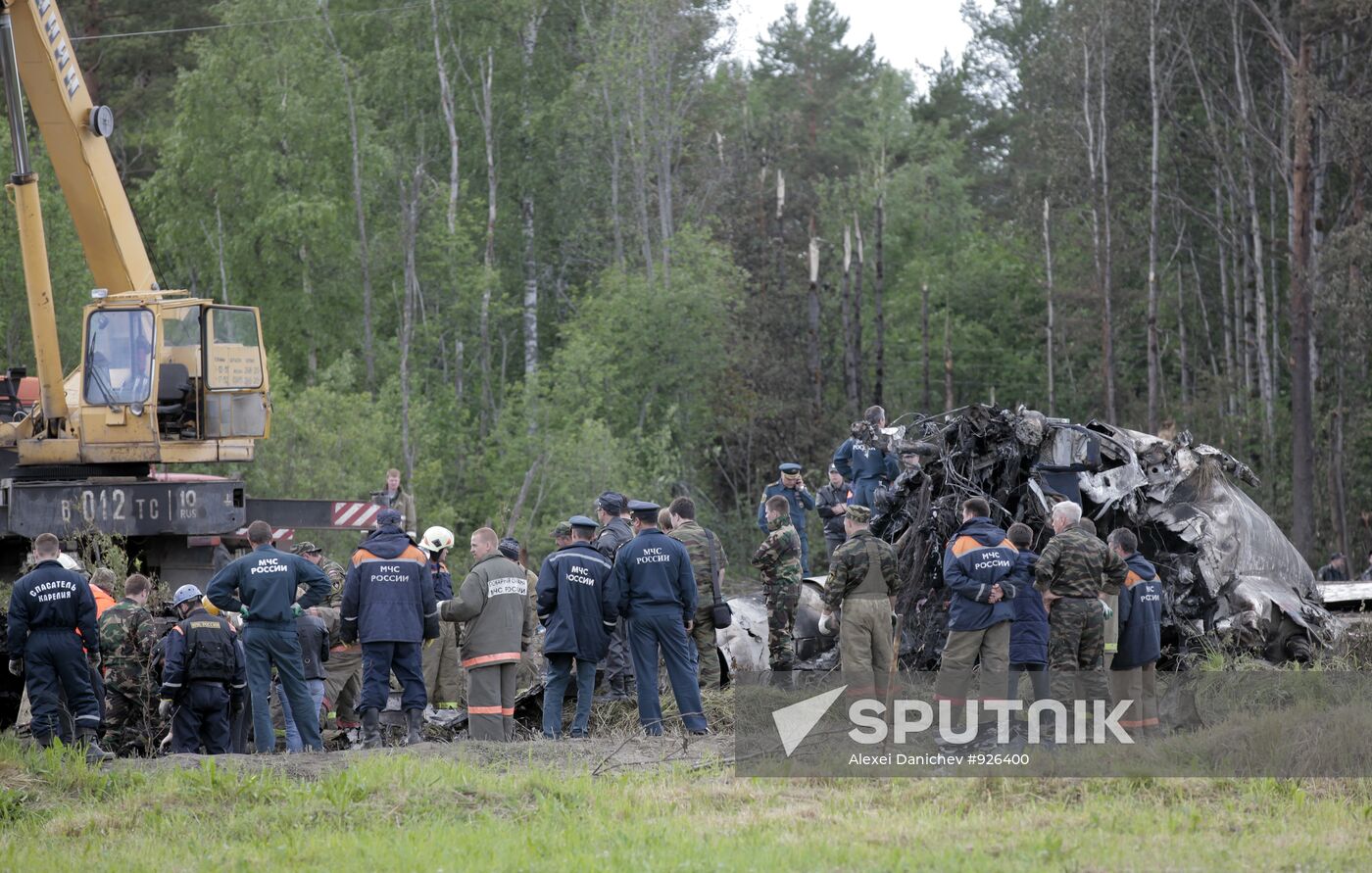 TU 134 crash site in Karelia