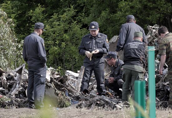 TU 134 crash site in Karelia