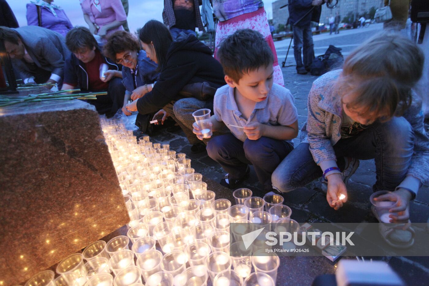 Memorial Candle campaign in Moscow
