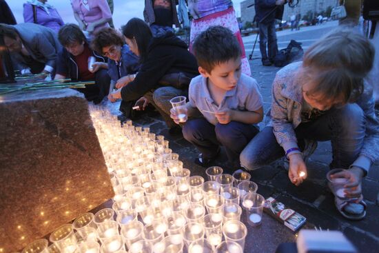 Memorial Candle campaign in Moscow