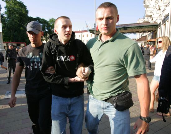 Revolution Through Social Network rally staged in Minsk