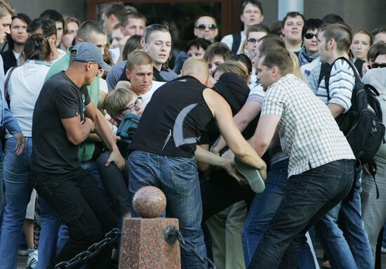 Revolution Through Social Network rally staged in Minsk