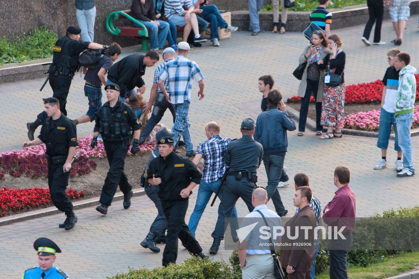 Revolution Through Social Networks rally in Minsk