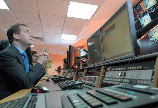 President Medvedev visits RIA Novosti news agency