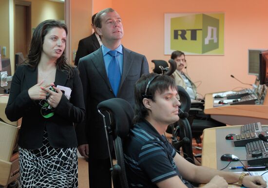 President Medvedev visits RIA Novosti news agency