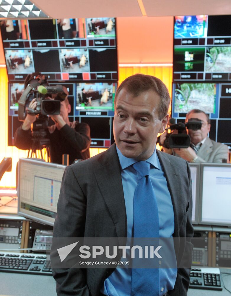 President Medvedev visits RIA Novosti news agency