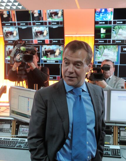 President Medvedev visits RIA Novosti news agency