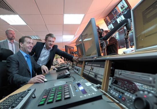 President Medvedev visits RIA Novosti news agency