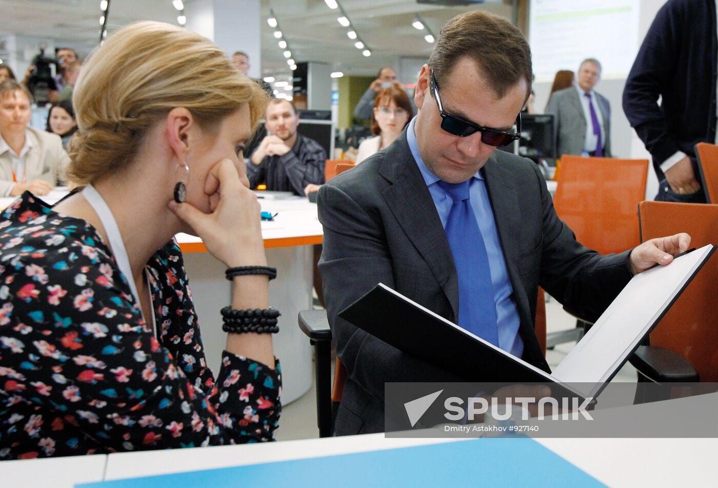 President Medvedev visits RIA Novosti news agency