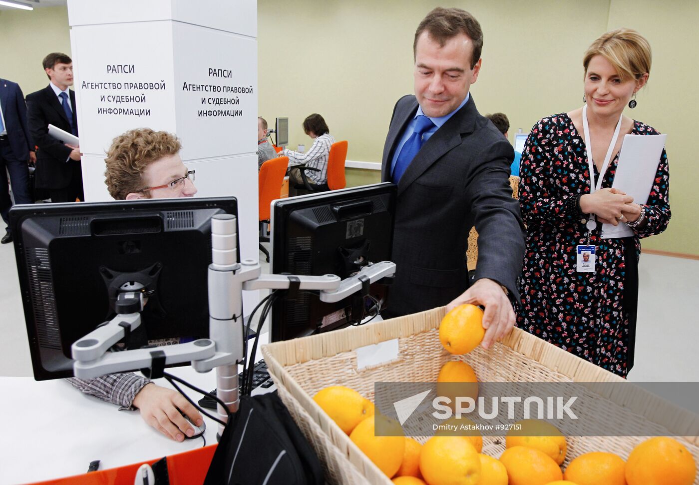 President Medvedev visits RIA Novosti news agency