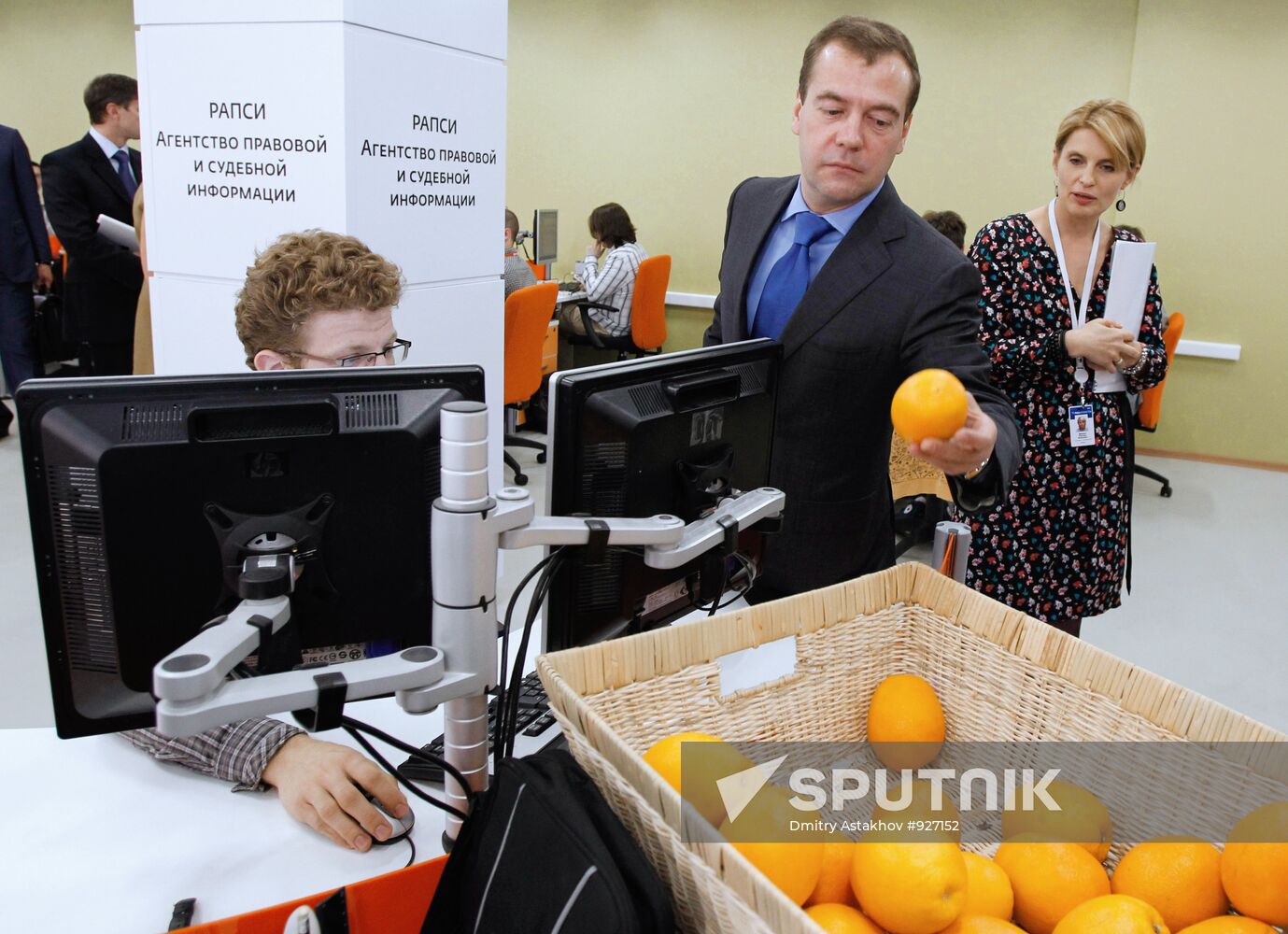 President Medvedev visits RIA Novosti news agency